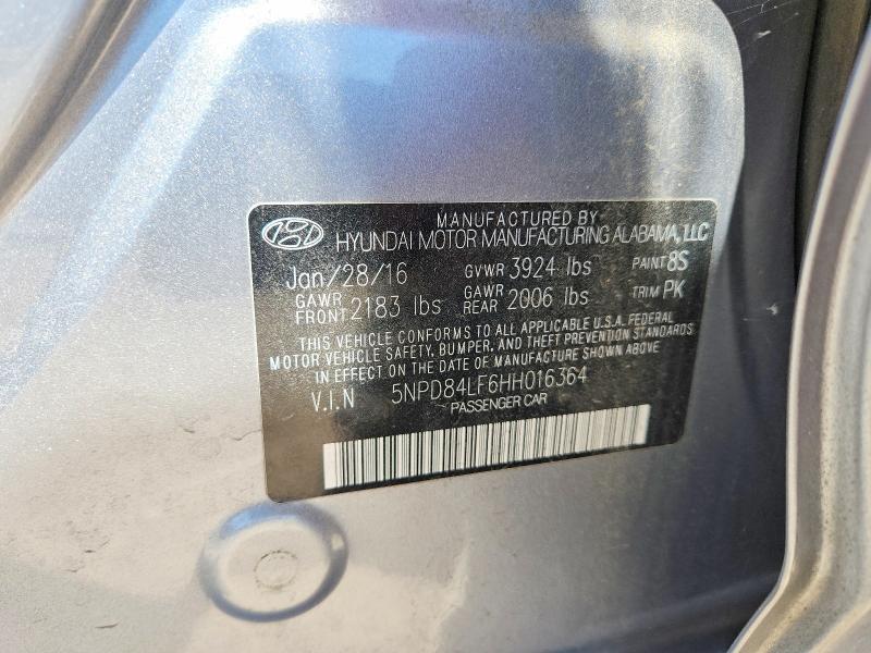 2017 Hyundai Elantra მანქანა იყიდება აუქციონზე, vin: 5NPD84LF6HH016364, აუქციონის ნომერი: 65030776