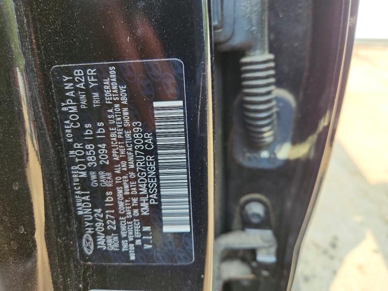 63644036 :رقم المزاد ، KMHLM4DG7RU730893 vin ، 2024 Hyundai Elantra مزاد بيع