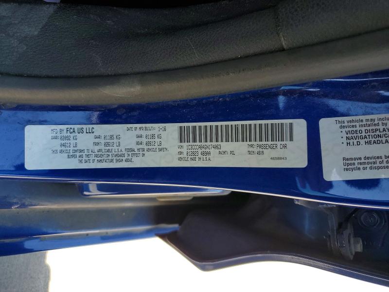 2016 Chrysler 200 მანქანა იყიდება აუქციონზე, vin: 1C3CCCAB4GN174063, აუქციონის ნომერი: 65441716