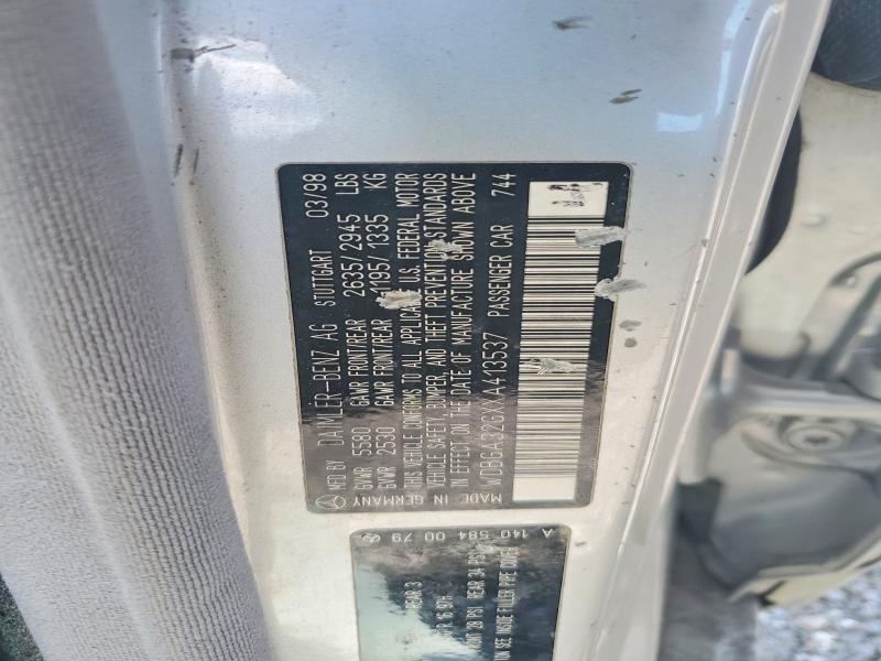Aukcja sprzedaży 1999 Mercedes-benz S, vin: WDBGA32GXXA413537, numer aukcji: 64700006