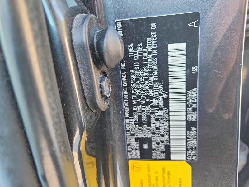 66647186 :رقم المزاد ، 2T2HK31UX9C126137 vin ، 2009 Lexus Rx مزاد بيع