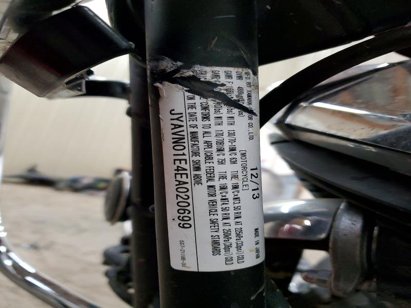 Продаж на аукціоні авто 2014 Yamaha Xvs950, vin: JYAVN01E4EA020699, номер лоту: 64448026