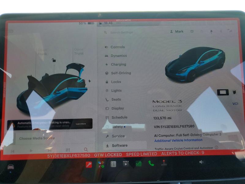 Aukcja sprzedaży 2020 Tesla Model 3, vin: 5YJ3E1EBXLF637580, numer aukcji: 64075866