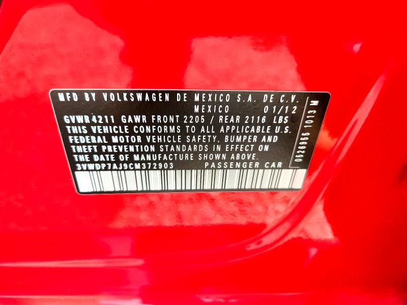 Продаж на аукціоні авто 2012 Volkswagen Jetta, vin: 3VWDP7AJ9CM372903, номер лоту: 66120746