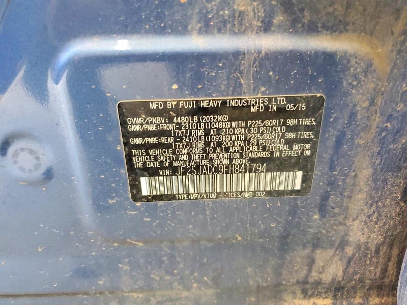 Aukcja sprzedaży 2015 Subaru Forester, vin: JF2SJADC9FH841794, numer aukcji: 65461776