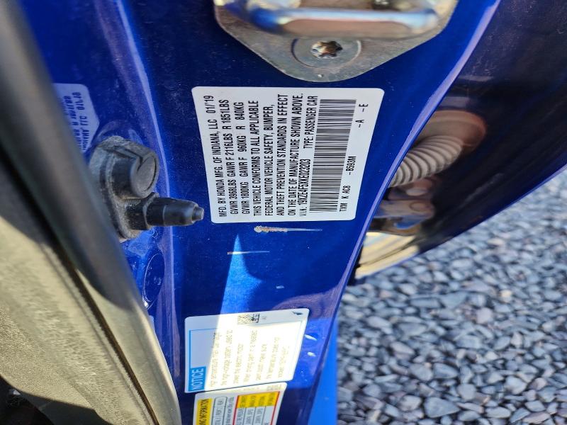 66817406 :رقم المزاد ، 19XZE4F5XKE023203 vin ، 2019 Honda Insight مزاد بيع