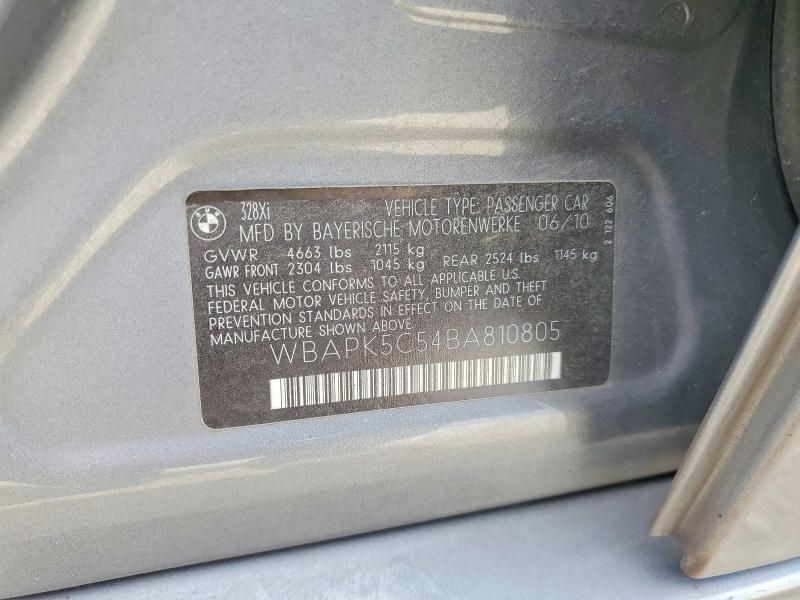 66007986 :رقم المزاد ، WBAPK5C54BA810805 vin ، 2011 Bmw 328 مزاد بيع