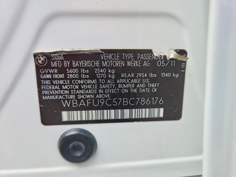 64666906 :رقم المزاد ، WBAFU9C57BC786176 vin ، 2011 Bmw 550 مزاد بيع