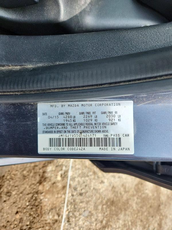 65310856 :رقم المزاد ، JM1GJ1V55G1424171 vin ، 2016 Mazda 6 مزاد بيع