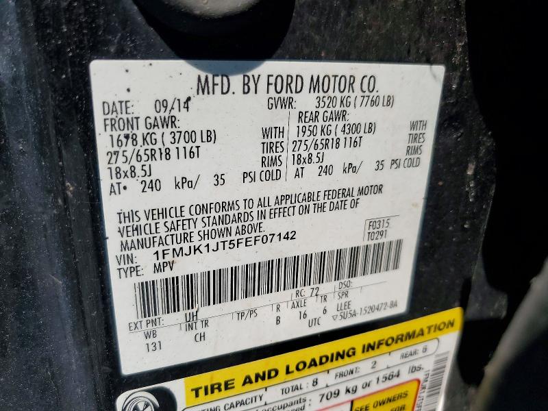 Продажа на аукционе авто 2015 Ford Expedition, vin: 1FMJK1JT5FEF07142, номер лота: 64244516