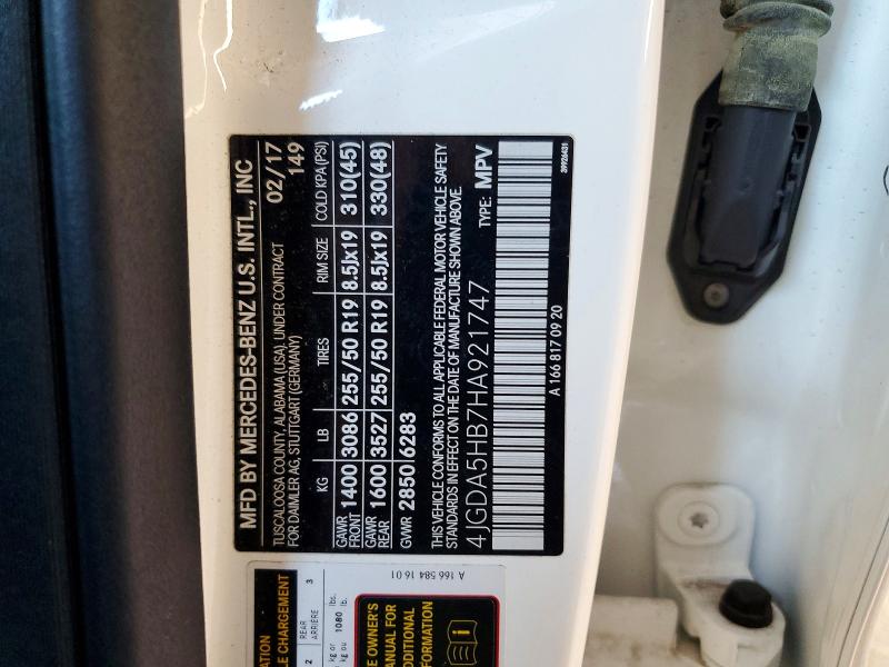 Продажа на аукционе авто 2017 Mercedes-benz Gle, vin: 4JGDA5HB7HA921747, номер лота: 65409546