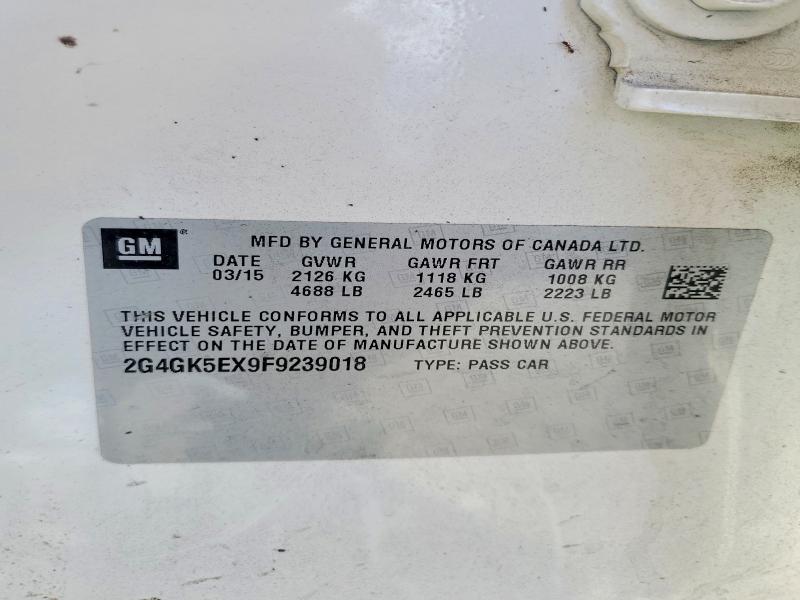 Продаж на аукціоні авто 2015 Buick Regal, vin: 2G4GK5EX9F9239018, номер лоту: 64697406