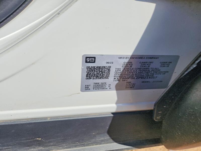 Продажа на аукционе авто 2023 Chevrolet Trailblazer, vin: KL79MPSL2PB214317, номер лота: 66965036