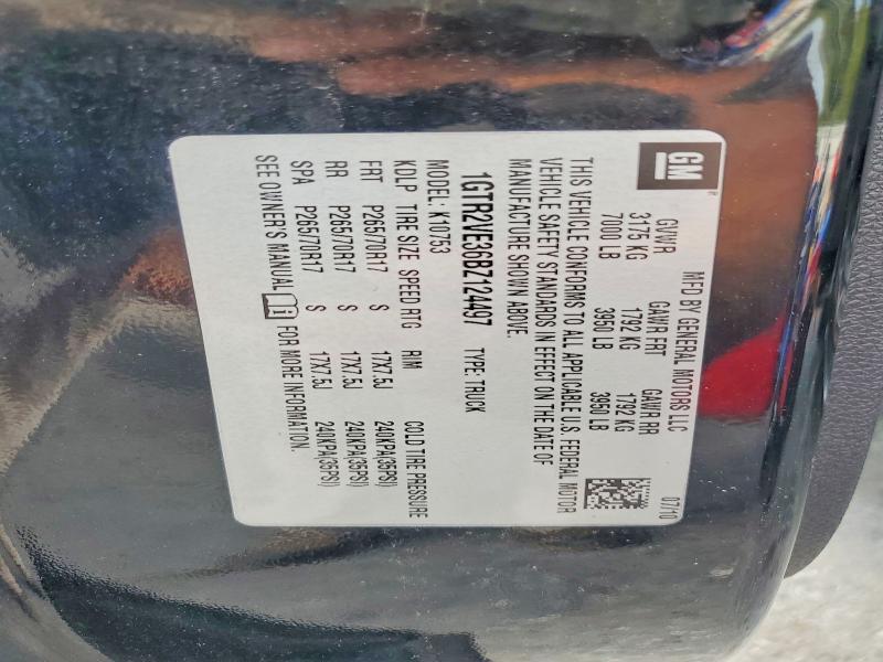 66732336 :رقم المزاد ، 1GTR2VE36BZ124497 vin ، 2011 Gmc Sierra مزاد بيع