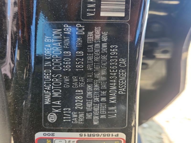 64674266 :رقم المزاد ، KNADM4A34E6331963 vin ، 2014 Kia Rio مزاد بيع