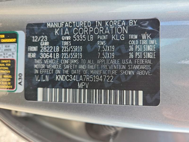 Продажа на аукционе авто 2024 Kia Ev6, vin: KNDC34LA7R5194722, номер лота: 66844366