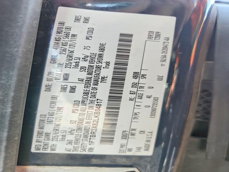 Aukcja sprzedaży 2020 Ford Transit, vin: 1FTBR3X82LKB04817, numer aukcji: 64472386