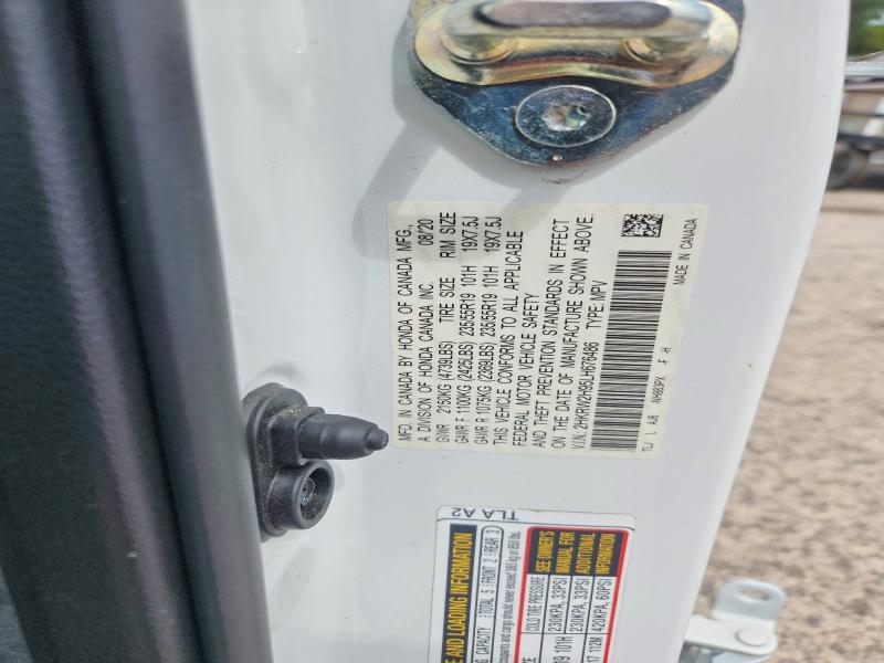 65376896 :رقم المزاد ، 2HKRW2H95LH676486 vin ، 2020 Honda Cr-v مزاد بيع