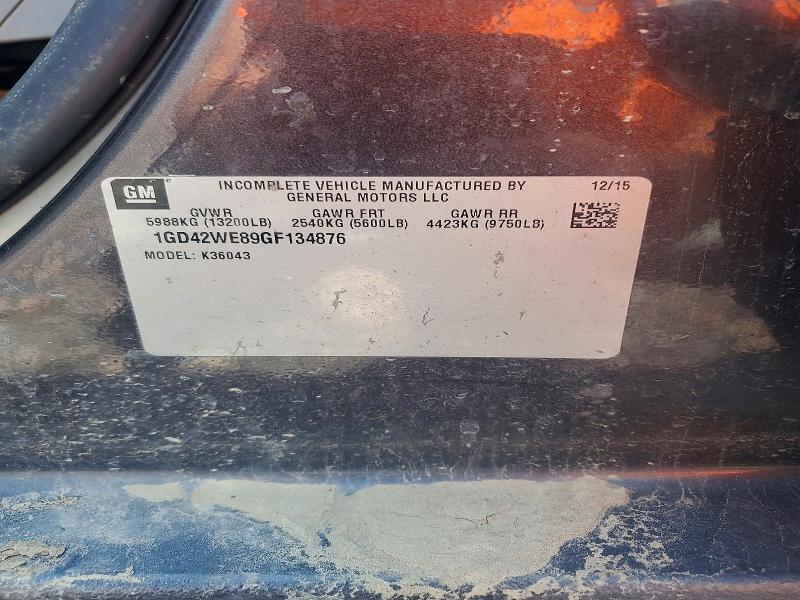 2016 Gmc Sierra მანქანა იყიდება აუქციონზე, vin: 1GD42WE89GF134876, აუქციონის ნომერი: 56971916