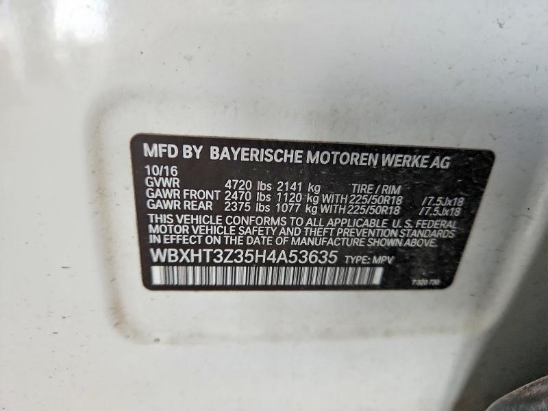 Aukcja sprzedaży 2017 Bmw X1, vin: WBXHT3Z35H4A53635, numer aukcji: 66426916