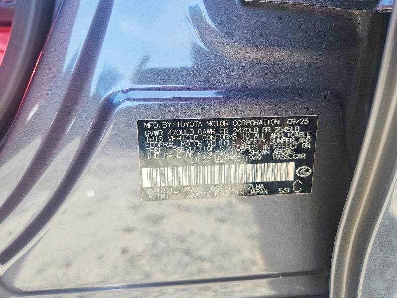 Auction sale of the 2023 Lexus Is 350, vin: JTHGZ1B26P5071949, lot number: 65398146