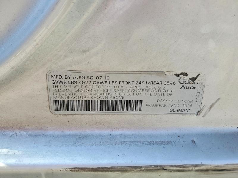 Aukcja sprzedaży 2011 Audi A4, vin: WAUBFAFL1BN013034, numer aukcji: 63787446