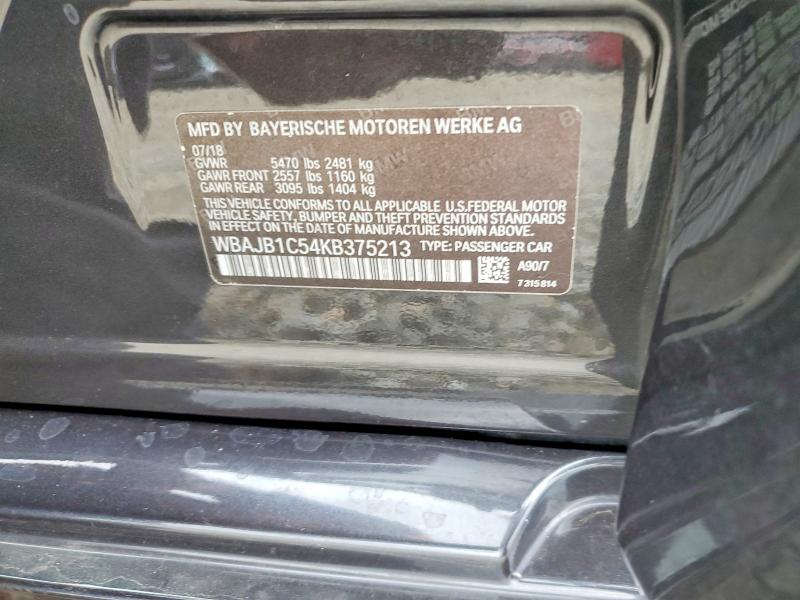 Aukcja sprzedaży 2019 Bmw 530xe, vin: WBAJB1C54KB375213, numer aukcji: 65336856