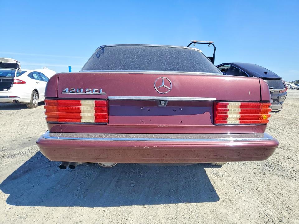 66791006 :رقم المزاد ، WDBCA35E0MA603805 vin ، 1991 Mercedes-benz 420 مزاد بيع