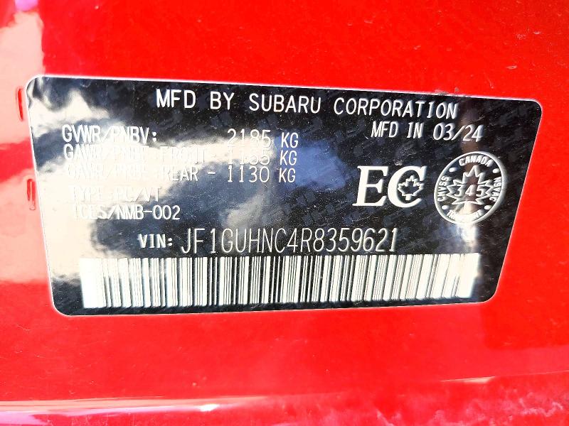Продажа на аукционе авто 2024 Subaru Impreza, vin: JF1GUHNC4R8359621, номер лота: 63687716