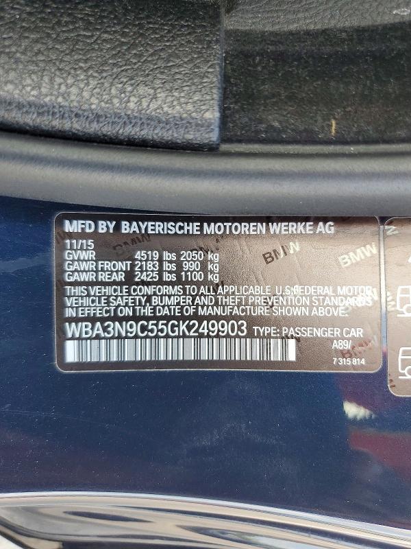 Aukcja sprzedaży 2016 Bmw 428, vin: WBA3N9C55GK249903, numer aukcji: 64955616
