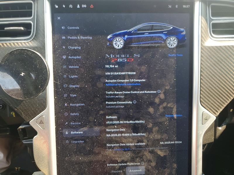 Aukcja sprzedaży 2015 Tesla Model S, vin: 5YJSA1E48FF116208, numer aukcji: 63917926