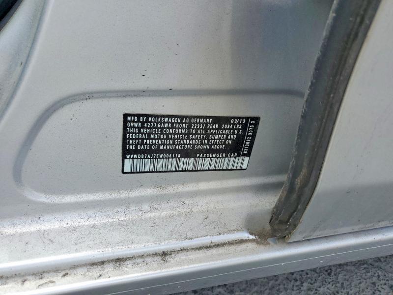 2014 Volkswagen Golf მანქანა იყიდება აუქციონზე, vin: WVWDB7AJ7EW006118, აუქციონის ნომერი: 64840276