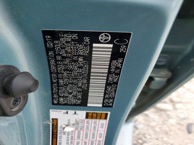 Продажа на аукционе авто 2019 Toyota Prius, vin: JTDL9RFU1K3002617, номер лота: 67071326