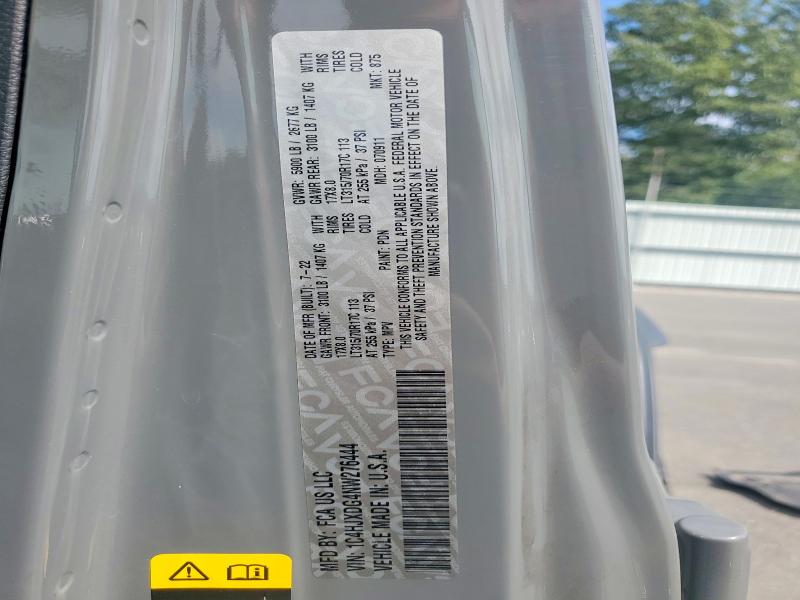 Продаж на аукціоні авто 2022 Jeep Wrangler Unlimited, vin: 1C4HJXDG4NW276444, номер лоту: 67156366