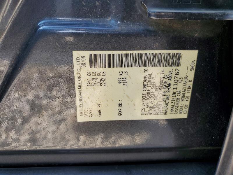 64043156 :رقم المزاد ، 1N4AL21E19C110767 vin ، 2009 Nissan Altima مزاد بيع