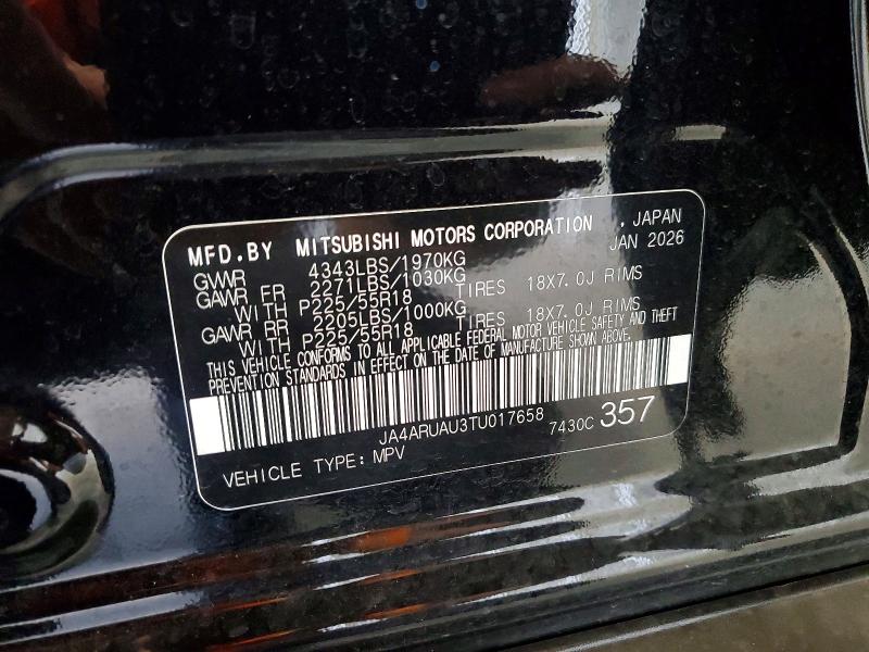 Aukcja sprzedaży 2026 Mitsubishi Outlander Sport, vin: JA4ARUAU3TU017658, numer aukcji: 66209966