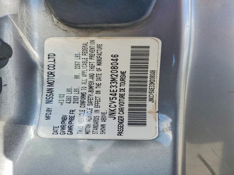 Auction sale of the 2003 Infiniti G35, vin: JNKCV54E33M208046, lot number: 66356266