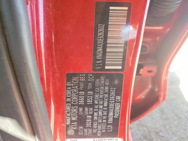 Aukcja sprzedaży 2014 Kia Rio, vin: KNADM4A30E6363602, numer aukcji: 63218336