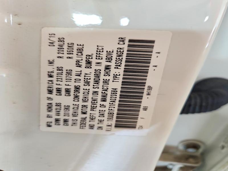 Aukcja sprzedaży 2015 Acura Tlx, vin: 19UUB1F31FA020684, numer aukcji: 64402566