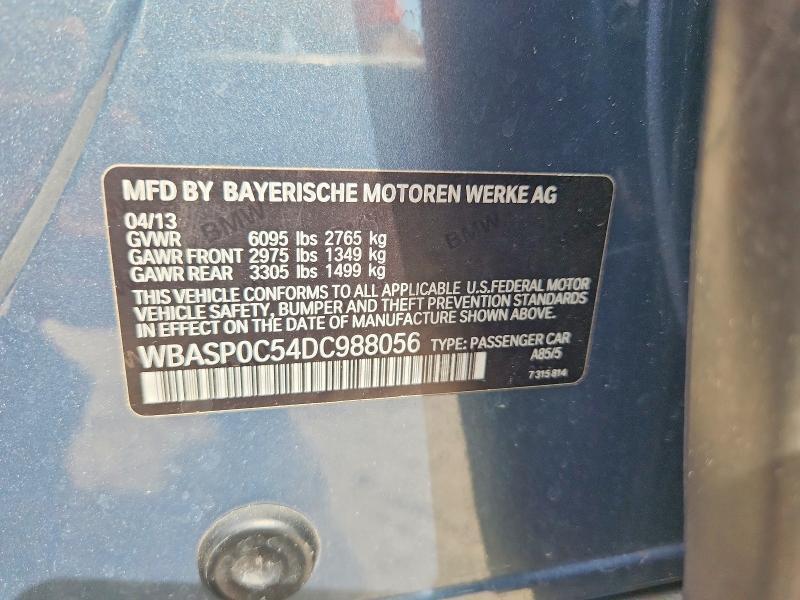 Продаж на аукціоні авто 2013 Bmw 550, vin: WBASP0C54DC988056, номер лоту: 64825416
