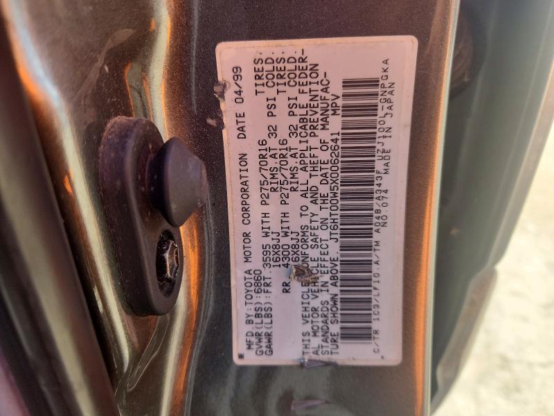 Aukcja sprzedaży 1999 Lexus Lx, vin: JT6HT00W5X0062641, numer aukcji: 66599926