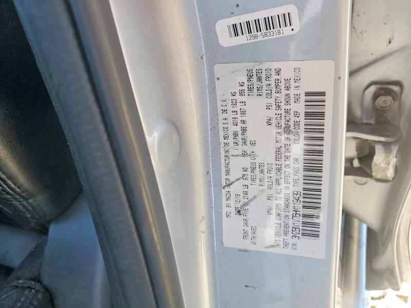 2017 Mazda 3 მანქანა იყიდება აუქციონზე, vin: 3MZBN1V76HM119439, აუქციონის ნომერი: 64420106