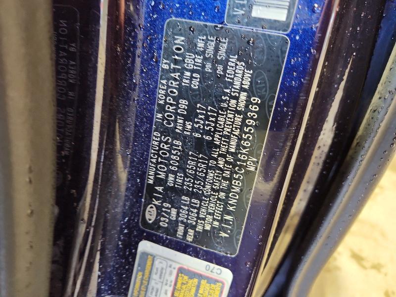 Aukcja sprzedaży 2019 Kia Sedona, vin: KNDMB5C16K6559369, numer aukcji: 65652256
