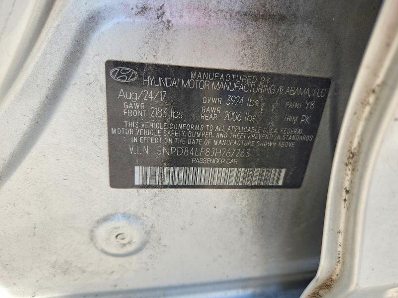 2018 Hyundai Elantra მანქანა იყიდება აუქციონზე, vin: 5NPD84LF8JH267263, აუქციონის ნომერი: 64256246