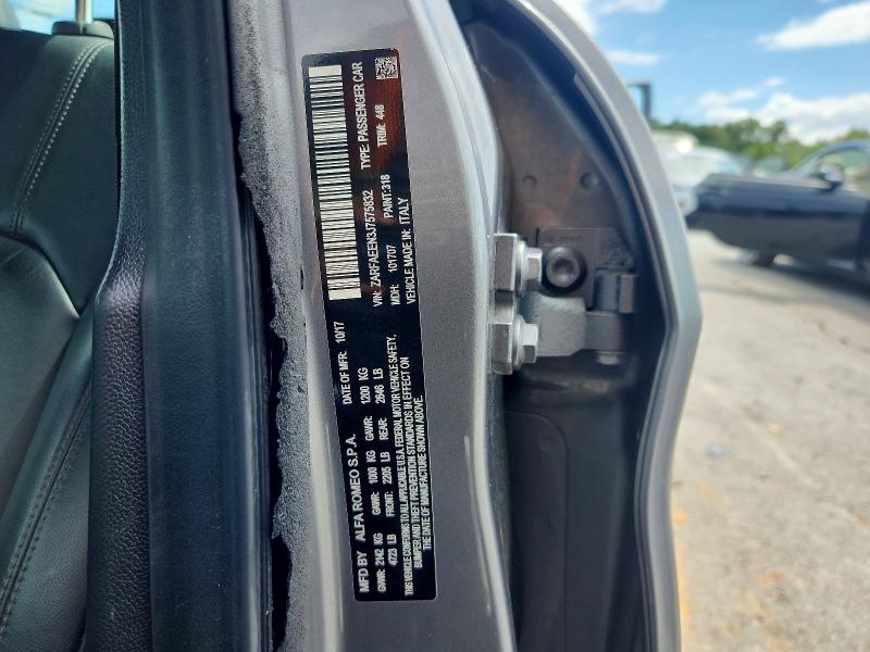 Aukcja sprzedaży 2018 Alfa Romeo Giulia, vin: ZARFAEEN3J7575832, numer aukcji: 63914166