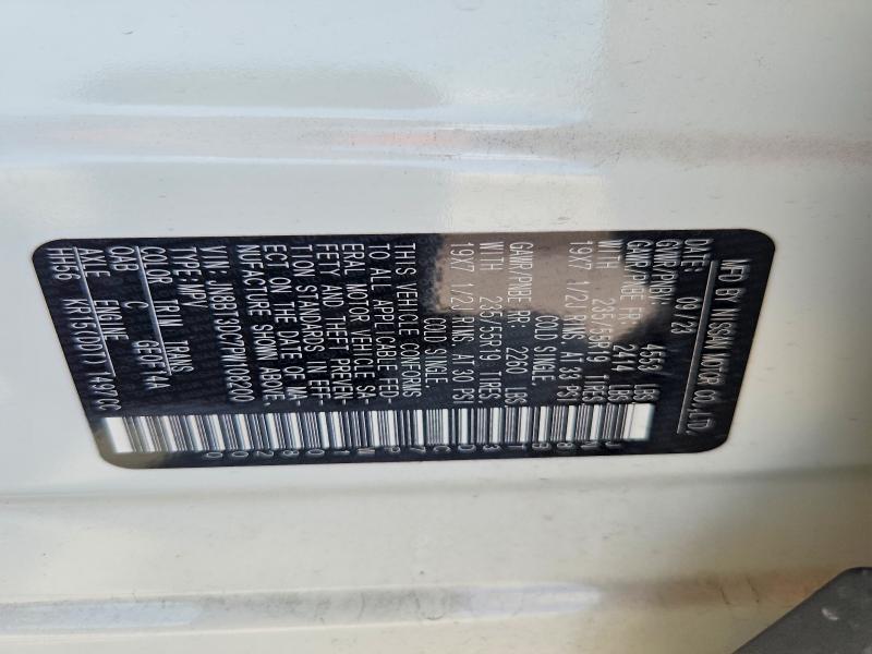64282136 :رقم المزاد ، JN8BT3DC7PW108200 vin ، 2023 Nissan Rogue مزاد بيع