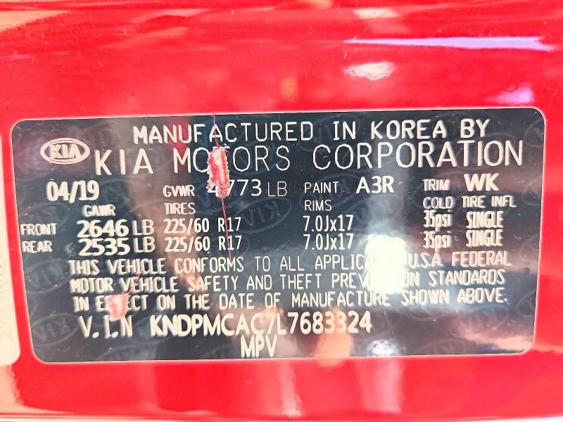 Aukcja sprzedaży 2020 Kia Sportage, vin: KNDPMCAC7L7683324, numer aukcji: 65800746