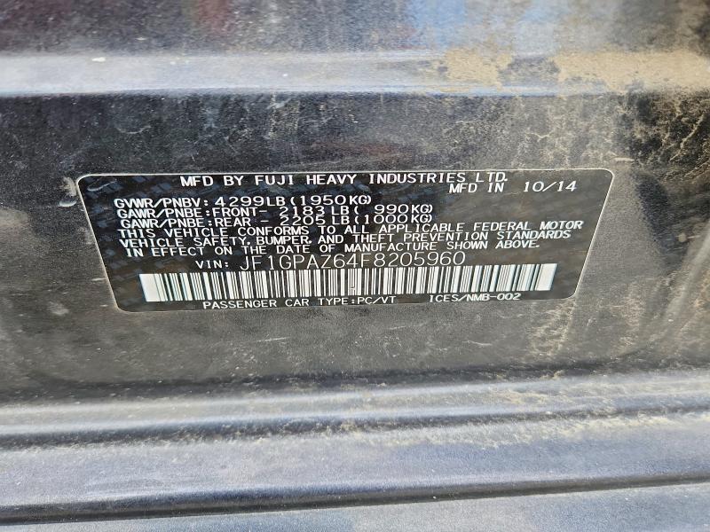 Продажа на аукционе авто 2015 Subaru Impreza, vin: JF1GPAZ64F8205960, номер лота: 65406176