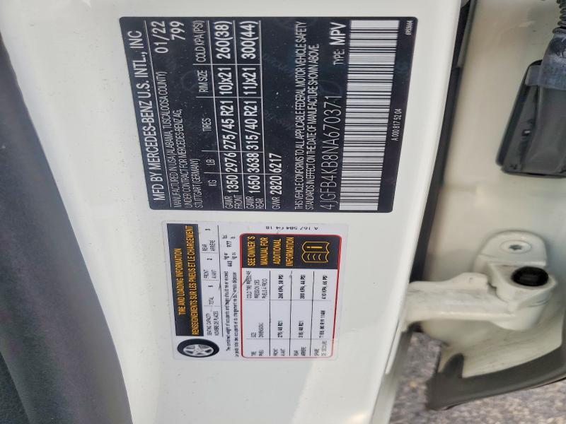 Продаж на аукціоні авто 2022 Mercedes-benz Gle, vin: 4JGFB4KB8NA670371, номер лоту: 64100106