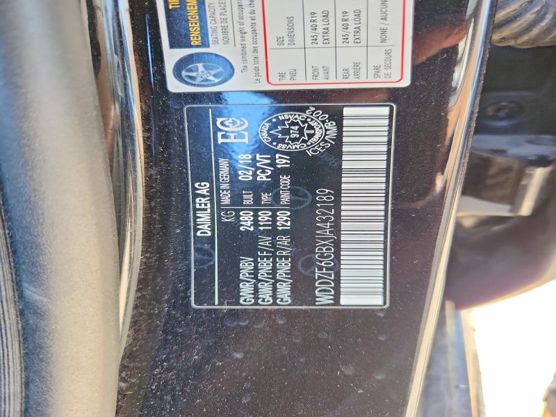 Продажа на аукционе авто 2018 Mercedes-benz E, vin: WDDZF6GBXJA432189, номер лота: 57932436